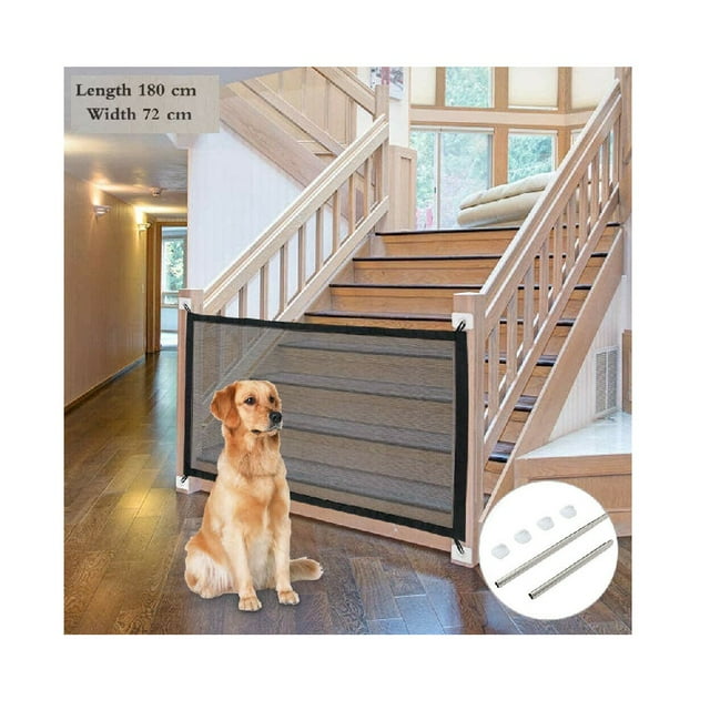 Retractable Safe Gate Pet Dog Cat Barrier Net Guard Fence Enclosure