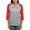 Heather/Red, variant on CafePress - Phi Sigma Pi Colored Wordmark Long Sleeve T Shirt - Womens Baseball Tee