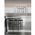 thumbnail image 4 of WRKEKC Clearance Stainless Steel Kitchen Sink Sponge Caddy - Adjustable Drainage Organizer for Brushes & Cleaning Tools, 4 of 6