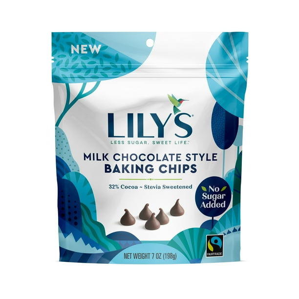 Lily's Milk Chocolate Style Baking Chips, 7 Oz