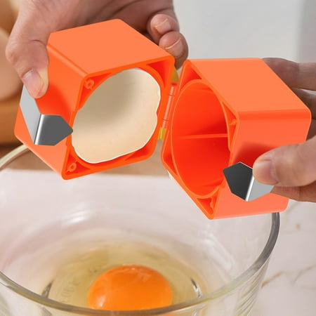 

AEVXKHI 4PCS Egg Shell Opener Handheld Egg Cracker Tool Egg Breaker Effortless Egg Opener Tool Kitchen Egg Shell Cutter for Home Dorm Kitchen Orange