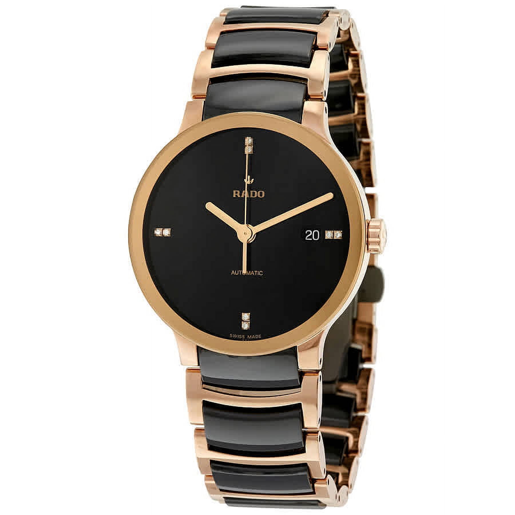 Rado D Star Automatic Black Dial Black Leather Men s Watch R15556155 Walmart