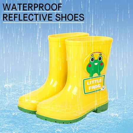 

ZMHEGW Children Shoes Cute Cartoon Waterproof And Non Slip Rain Soft Bottom Rain