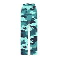 thumbnail image 5 of Runfenguu Y2K Sweatpants, Comfy Work Pants Women Women Casual Printing Pockets Elastic Mid-Waist Comfortable Wide-Legged Loose Pants, 5 of 5
