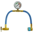 thumbnail image 2 of Refrigerant Charge Hose Professional Self-Sealing Hose with Gauge and 1/2 Acme Thread Low Side Quick Coupler Stable Air Conditioner Re Hose for AC Refrigerant System (Blue), 2 of 11
