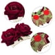 thumbnail image 4 of Paquete de 2 pinzas para el cabello con flor de rosa, accesorios para el cabello con flor de rosa para mujer, pinzas para el cabello para boda, bailarina flamenca (rojo oscuro), 4 of 5
