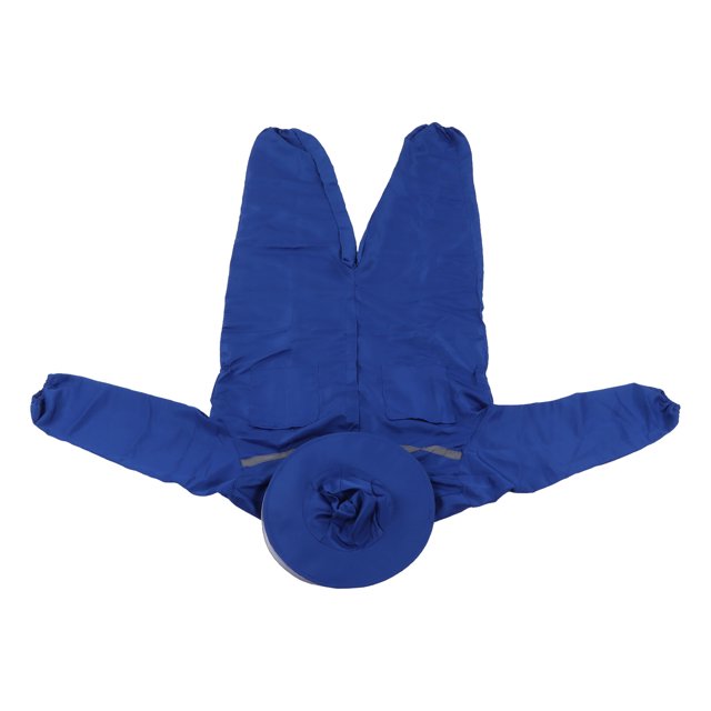 Ropa de Apicultura Traje de Abeja Unisex de Diseño de una Pieza Azul de Goma para Granja de Jardín Traje de Chaqueta de Apicultura Al Aire Libre Protector Facial ANGGREK Otros
