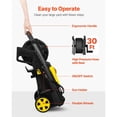 thumbnail image 4 of Electric Pressure Washer 2000 PSI 1.76 GPM with 30 ft Hose 5 Nozzles Foam Cannon Portable for Patio Car Fence Driveway Cleaning ETL Certified, 4 of 7