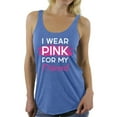 thumbnail image 1 of Awkward Styles Breast Cancer T-Shirt I Wear Pink For My Friend Racerback Tank Tops, 1 of 4