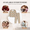 thumbnail image 7 of Lsque Falling Pumpkins On Car Pattern Long Sleeve Pajama Set for Women - Soft 2-Piece Sleepwear and Loungewear Set with Pockets, Comfy Nightwear-Small, 7 of 7