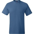 thumbnail image 4 of Hanes Mens Beefy-T Pocket T-Shirt (Pack of 2) 2 Denim Blue, 4 of 6