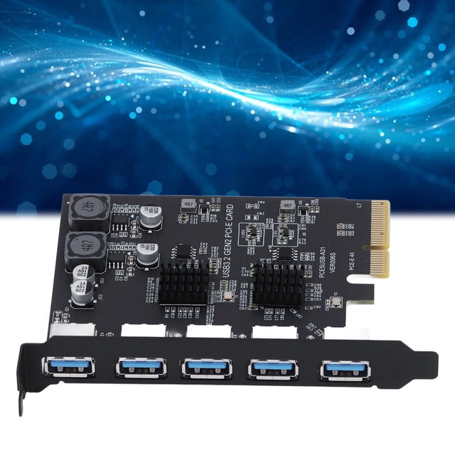USB 3.2 TYPE A Card, Widely Compatible Short Circuit Prevention USB 3.2 Gen 2 Expansion Card PCB for Replacement