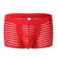 thumbnail image 3 of B91xZ Boxeurs pour Hommes Respirants Taille Basse en Maille, Rouge S, 3 of 4