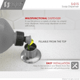 thumbnail image 4 of Stylish One-Handle 14" Ht. Stainless Steel Pull Down Kitchen Faucet with Soap Dispenser K131SS01S, 4 of 11