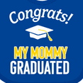 thumbnail image 4 of Inktastic Congrats My Mommy Graduated with Cap Boys or Girls Baby Bib, 4 of 4