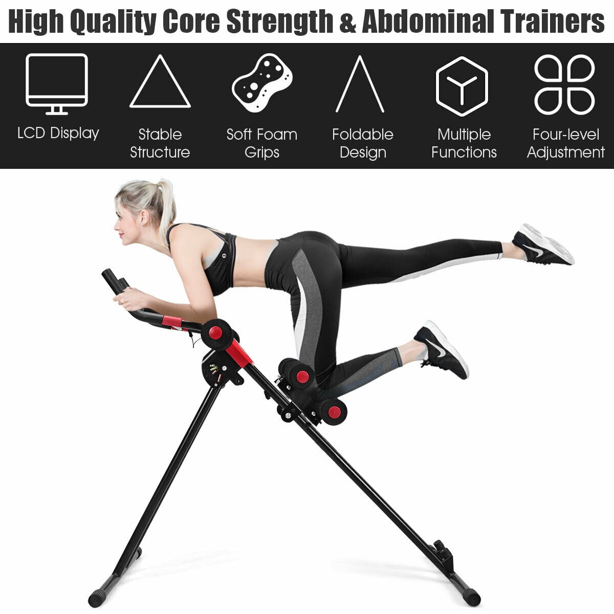 Gymax Fitness Abdominal Trainer 5 Minute Shaper Core Toner