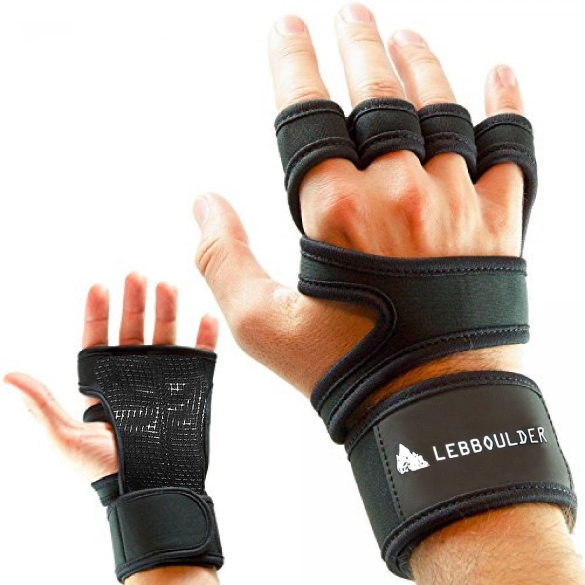 BODYBUILDING GLOVES GYM LEATHER TRAINING CROSSFIT EXERCISE WEIGHTLIFTING GLOVES 