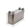 Homebrew Beer Wort Chiller 41 Plate Plate Heat Exchanger, Stainless