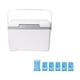 thumbnail image 1 of Refrigerador Portátil Zulema Aislado de 8L Caja de Hielo Multiusos Blanco, 1 of 8
