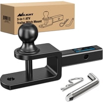 Nilight 3 in 1 ATV UTV Multi Hitch Mount with 1-7/8 inch Ball Hitch Rated 2000 LBS Fits 1-1/4 Inch Receiver Winch Strap Loop Rated 5000 LBS