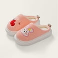 thumbnail image 2 of WZEIIOT Toddler Girls Slippers Cartoon Bunny Design Cute Winter Indoor Home Fuzzy Shoes Kids Anti-Slip Warm Comfortable Plush Slippers Us Size:12, 2 of 4