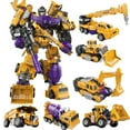 thumbnail image 5 of JINJIANG 6 IN 1 Devastator Transformation Toys Boy Robot KO GT Action Figure Excavator Crane Model Collection Outdoor Kids Adult, 5 of 5