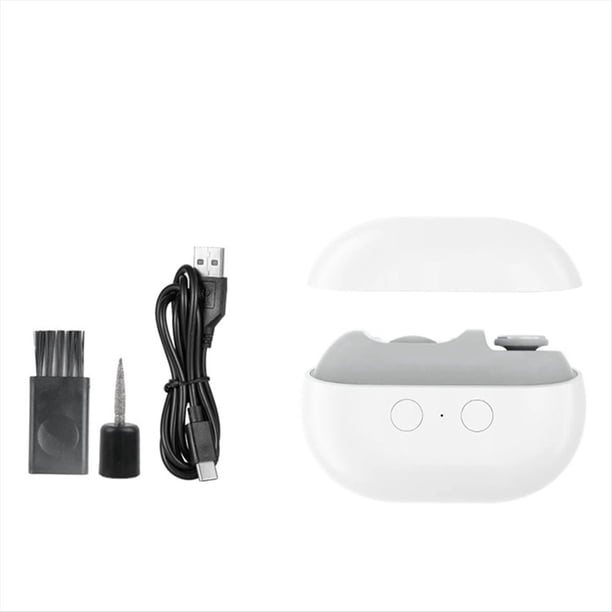 CortauñAs y Pulidora EléCtrica 2 en 1 Recargable por USB con Luz LED, Herramienta de Manicura AutomáTica para Adultos y NiñOs.