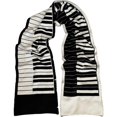 thumbnail image 1 of Winter Scarf for Women Men, Elegant Piano Keyboard Print Scarf Comfortable Soft Neck Warm Long Scarf for Autumn Winter Spring, 1 of 6