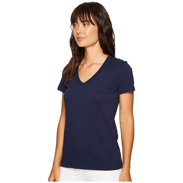 Mododoc Mod O Doc Slub Jersey Short Sleeve V Neck Tee True Navy Walmart Com Walmart Com