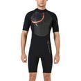 thumbnail image 1 of HETSUITS MANGULA CORTA MANTENGA PREVENCIÓN CALIENTE PREVENCIÓN PROFESIONAL Traje de baño Traje de buceo para snorkeling Natación en agua fría Negro M para hombres M 1.5mm Speravity OD017108-02, 1 of 6