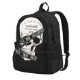 thumbnail image 1 of Plein Skull-mochila escolar de gran capacidad para ordenador portátil, 15 pulgadas, Skull Trend, BranditBackpack-BlackOneSize Fivean unisex, 1 of 1