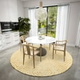 thumbnail image 2 of Bravado Indoor/Outdoor Gold Geometric 8' Round Non-Skid Area Rug, 2 of 8