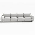 thumbnail image 5 of Indecor Home 125.8" Modular Couches and Sofas 4 Seater Sectional Sofa Couche for Living Room Bedroom, Apartment, Office, Gray, 5 of 10