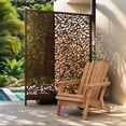 thumbnail image 2 of Outdoor Folding Adirondack Chair with BackRest & SeatBoard,Wood Patio Chair for Garden Backyard Porch,Light Brown, 2 of 7
