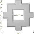 thumbnail image 4 of Ekena Millwork CC08ISI02X36X36TR 36 x 2 x 36 in. Inner Square Intersection for 8 Traditional Coffered Ceiling System, 4 of 4