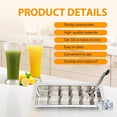 thumbnail image 3 of Triani 1Pcs Reusable Stainless Steel & Metal Ice Cube Trays Metal Ice Tray with Lever, Vintage Inspired Icecube Tray Dishwasher Safe for Bars Kitchens & Frozen Foods, 3 of 7