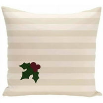 Simply Daisy Holiday Stripe Print Decorative Pillow, 16" x 16"