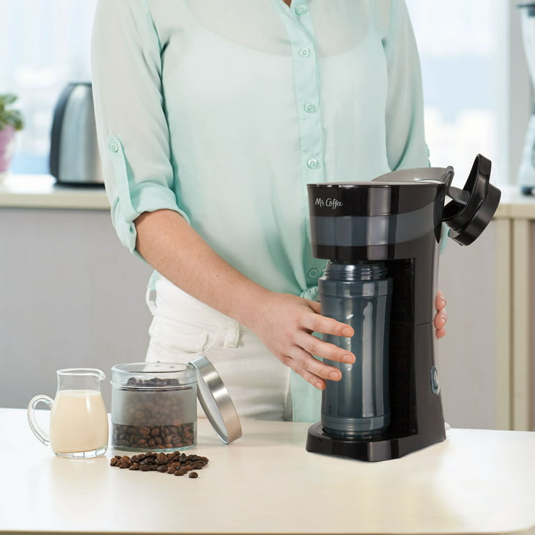 Mr. Coffee Brew Pour and Go Single-Serve Coffee Maker Blue BVMC-MLBU - Best  Buy