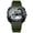 green, variant on Unisex Analog Digital Sports Watch with Alarm, Stopwatch and Silicone Strap, Black