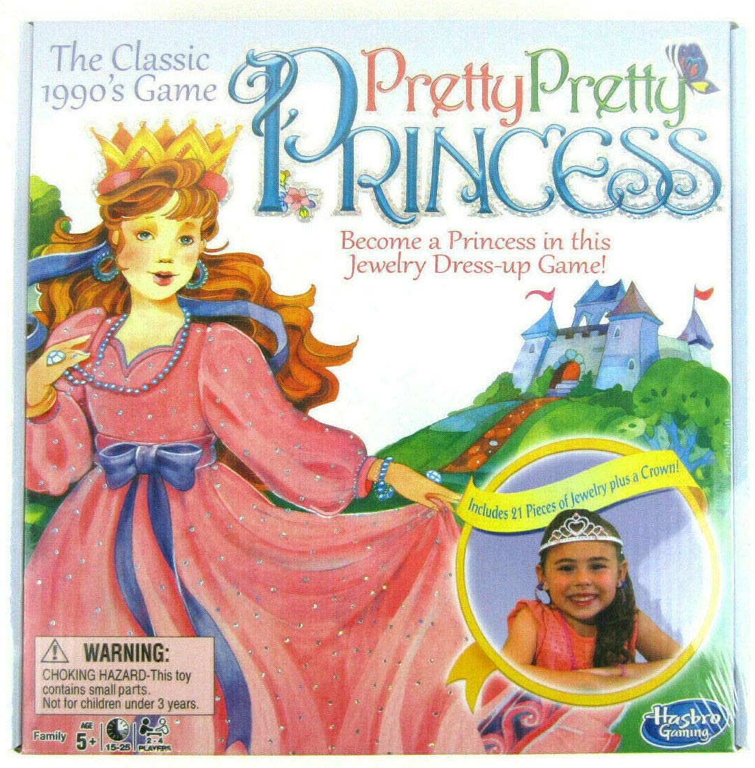 Pretty Pretty Princess Game Jewelry Dress Up Board Game 1990's Classic Toy Tiara Necklaces - image 3 of 6