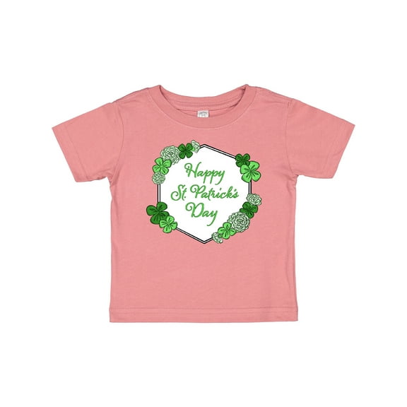 Inktastic Happy St. Patrick's Day Clovers Boys or Girls Baby T-Shirt