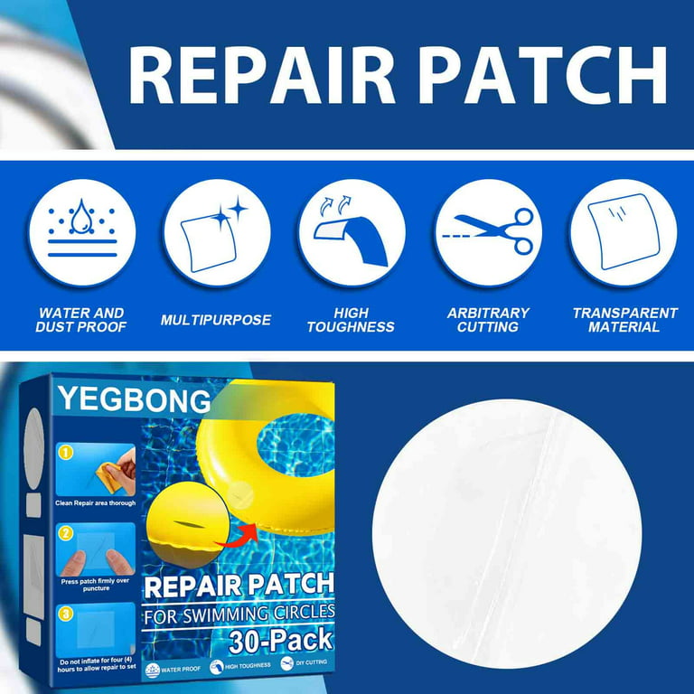 Pool Patch Repair Kit Air Mattress Patch Kit 30pcs Self Adhesive Pool Patch