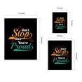 thumbnail image 7 of Designs ByLITA Don't Stop Until You're Proud, 5 x 7 Wooden Wall Print Inspirational (Framed) | Motivational Home Decor, 7 of 7