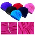 thumbnail image 4 of TELOLY Swimming Cap, Soft Drape Elastic Swimming Cap Hat for Women Men and Adult, 4 of 6