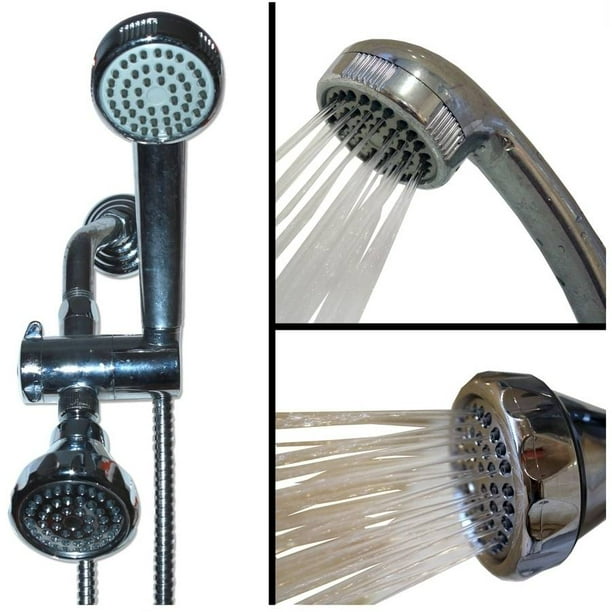 Sumbeam Chrome Shower Head and Massager Set