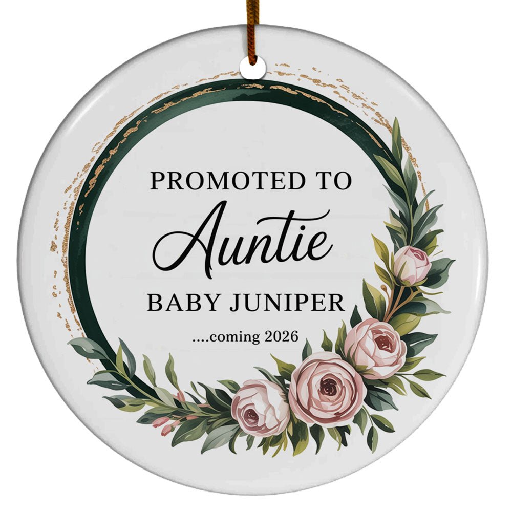 Photo Bump's First Christmas Ornament 2025, Baby Bump Sonogram Ultrasound Photo Christmas Ornament
