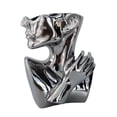 thumbnail image 1 of Jarrón moderno con forma de cabeza, maceta creativa, escultura de arte abstracto, maceta Plata, 1 of 9