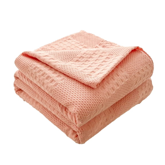 MOQIN Multipurpose Blanket,100% Cotton Prewashed Waffle Weave Blanket Queen Size 70.9x78.7 inches,Soft & Breathable, Ideal for All Seasons - Perfect Blanket Layer for Couch Bed Sofa