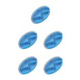 thumbnail image 1 of Billuyoard pastillero portátil giratorio 4 celosías tableta dispensador sellado azúcar organizador contenedor monedero exterior interior accesorios azul Azul 5piezas Billuyoard CBP187145, 1 of 5