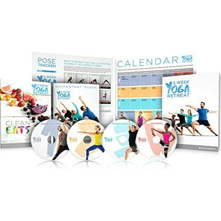 3 Week Yoga Retreat Workout Program (DVDs) - Learn Yoga at home in 21